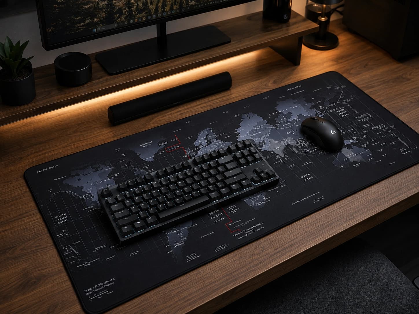 World Map Desk Pad