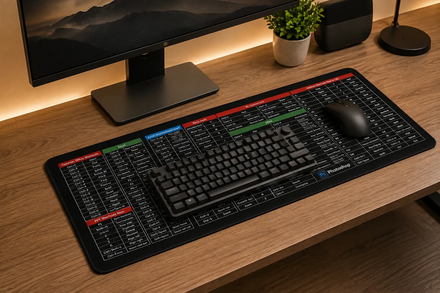 Excel Spreadsheet Desk Pad
