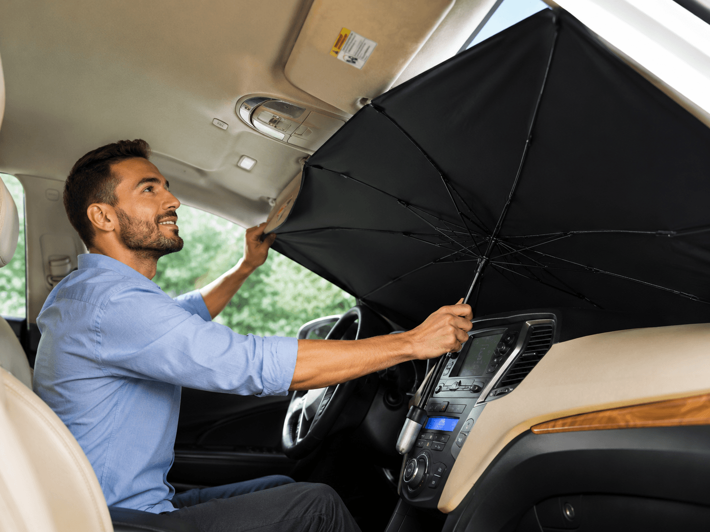 Car Windshield Sun Shade Foldable Umbrella