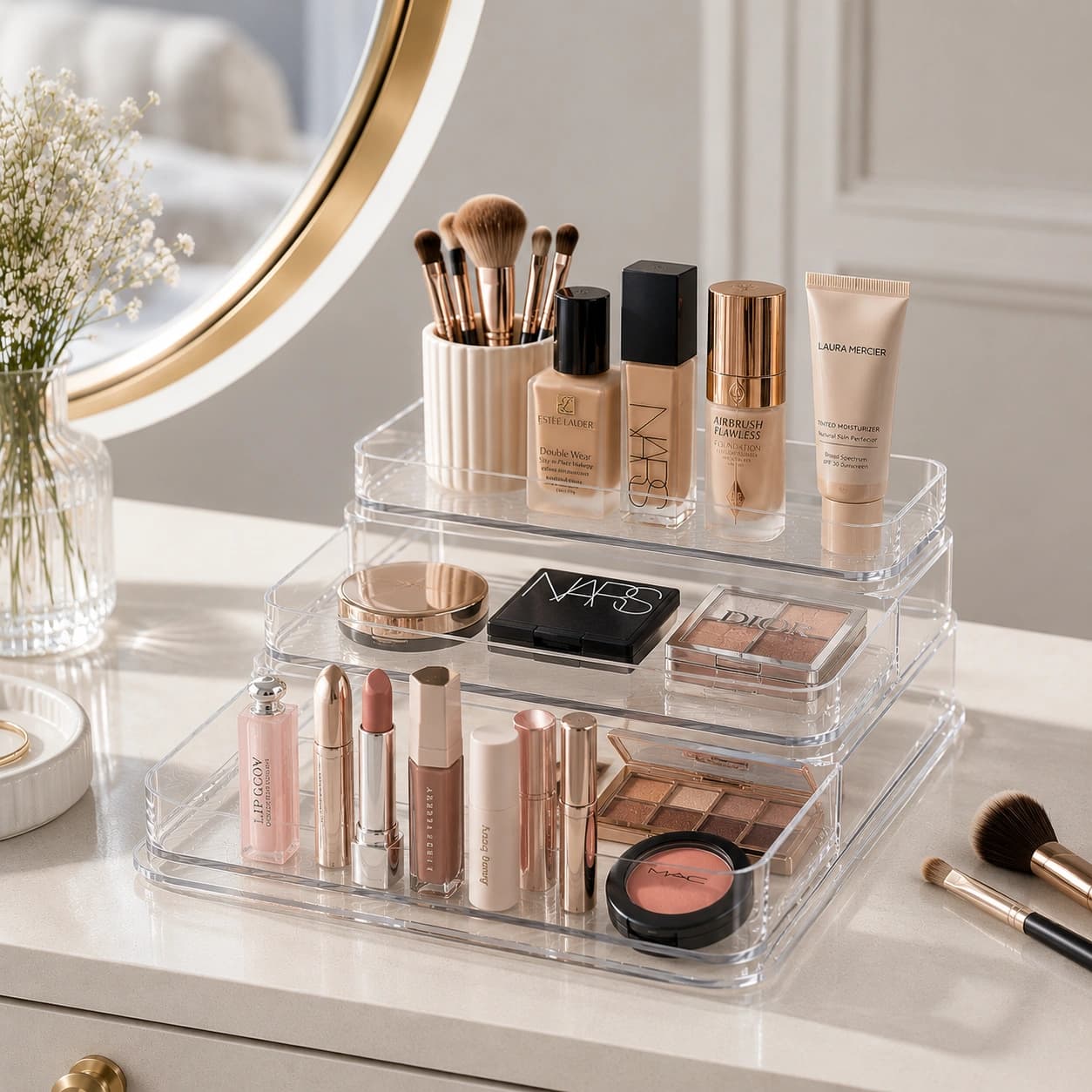 3-Tier Cosmetics Organizer