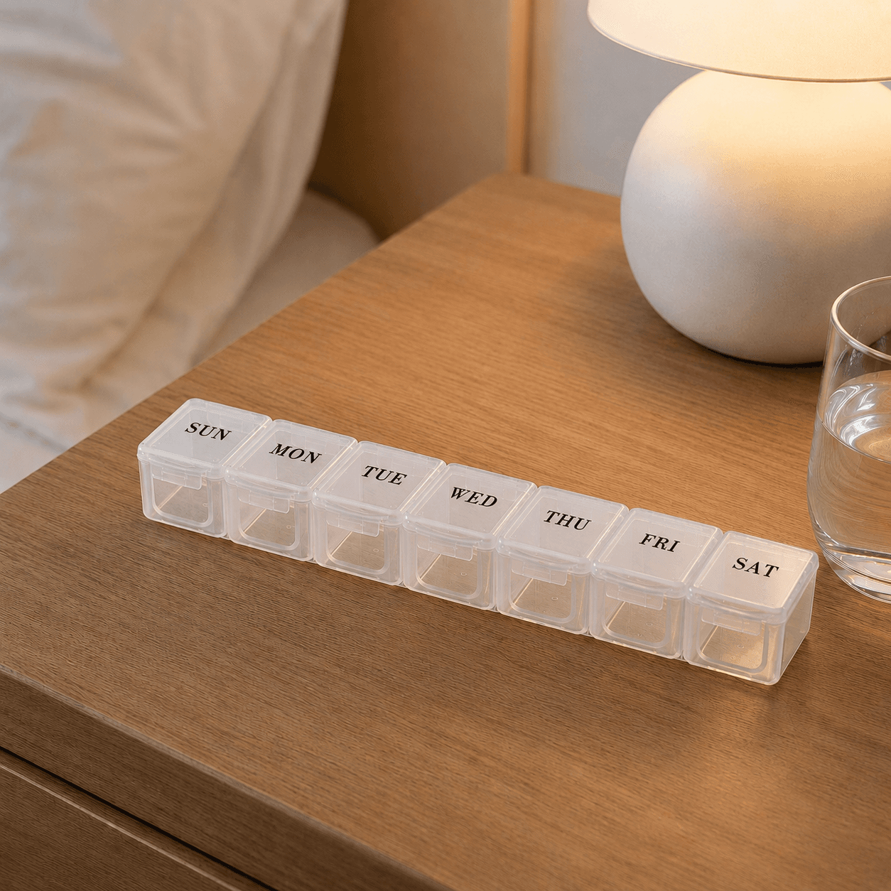 2PCS - 7-Day Weekly Pill Organizer Box