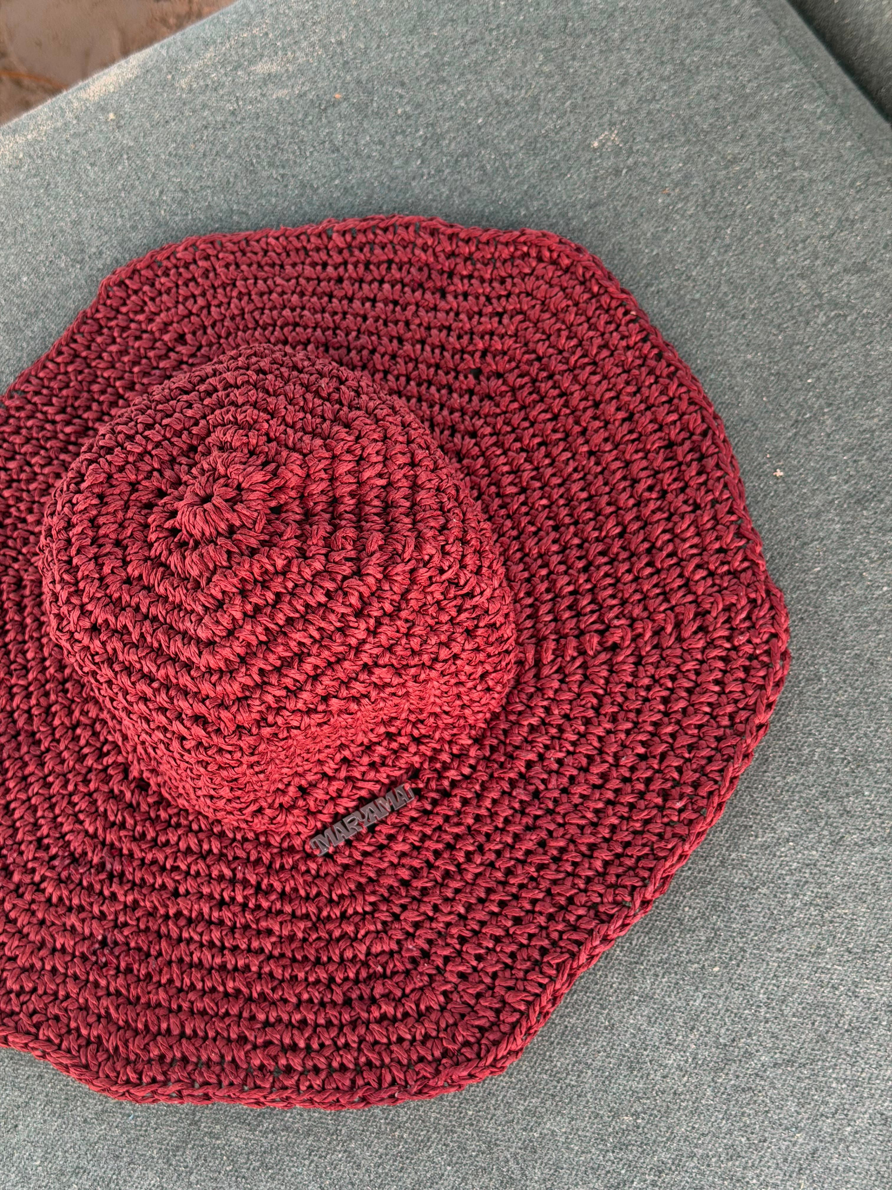Maryama Maroon Hat