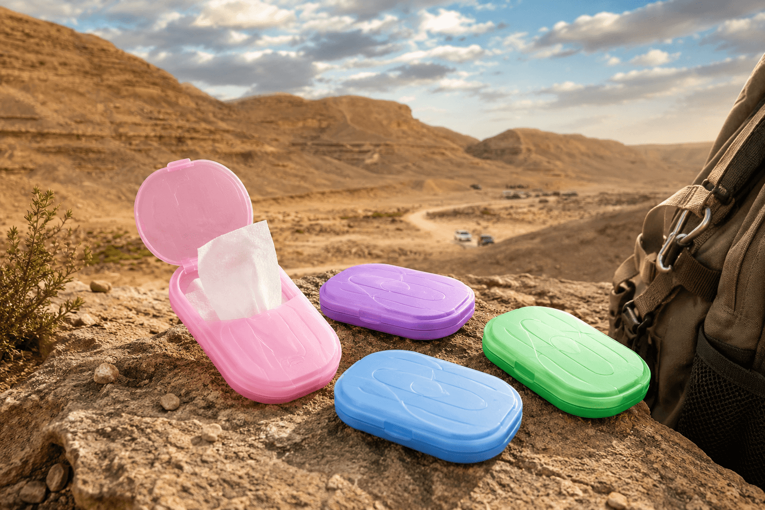 Mini Portable Travel Soap Paper 2 Boxes