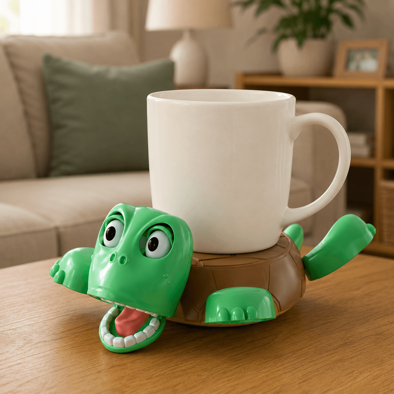 Turtle Cup Holder, Funny Expression, Turtle Drink Coaster Holder