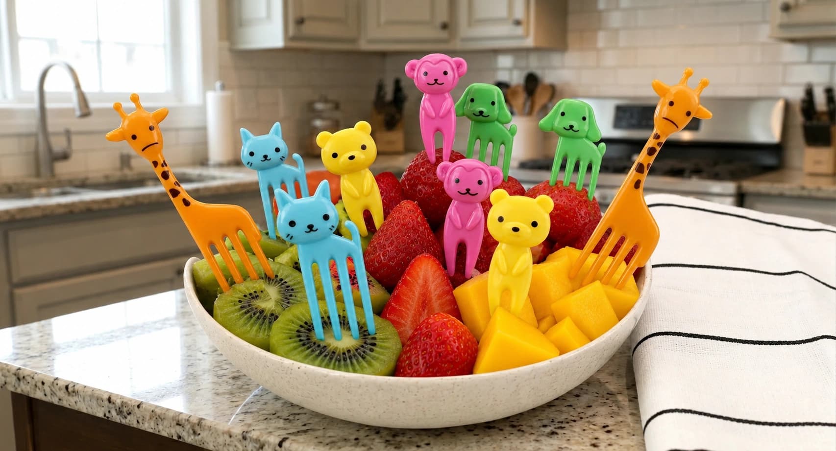 Kids Food & Lunchbox Forks - 10PCS